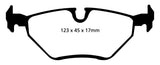 EBC 99-02 BMW Z3 2.5 Redstuff Rear Brake Pads - DP31289C
