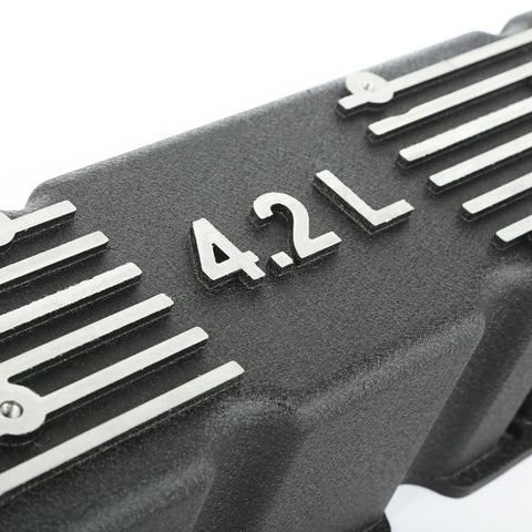 Omix Black Aluminum Valve Cover Kit 4.2L 81-86 CJ - 17401.21