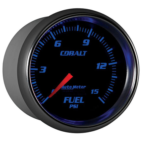 Autometer Cobalt 2-5/8in Mechanical Fuel Pressure Gauge 0-15 PSI - 7911