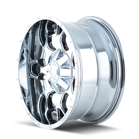 Mayhem 8015 Warrior 20x10 / 5x127 BP / -25mm Offset / 87mm Hub Chrome Wheel - 8015-2152C
