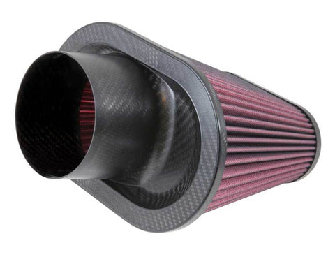 K&N Universal Air Filter 3 11/16in Flange x 8 3/4 x 5 1/2in Base x 6 3/8 x 3 3/16in Top x 7in Height - RP-5285