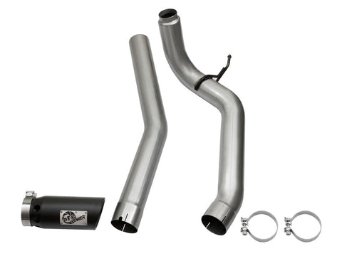 aFe LARGE Bore HD DPF-Back SS Exhaust w/ Black Tip 2016 Nissan Titan XD V8-5.0L (td) - 49-46113-B
