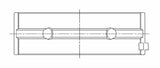 ACL 08+ Mitsubishi 4B11T Evo X 0.025mm Oversized High Performance Main Bearing Set - 5M1237H-.025
