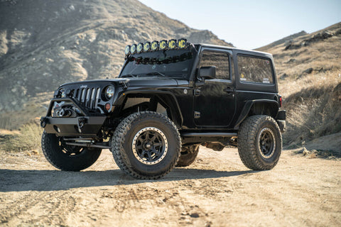 DV8 Offroad 07-18 Jeep Wrangler JK 2 Door Body/Pinch Weld Mounted Side Steps - SRJK-09