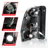 ANZO 2002-2009 Chevrolet Trailblazer LED Tail Lights w/ Light Bar Black Housing Smoke Lens - 311372