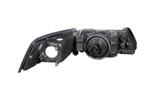 ANZO 1999-2004 Ford Mustang Crystal Headlights Black - 121040