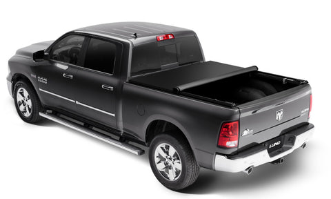 Lund 02-17 Dodge Ram 1500 (6.5ft. Bed) Genesis Elite Roll Up Tonneau Cover - Black - 96864