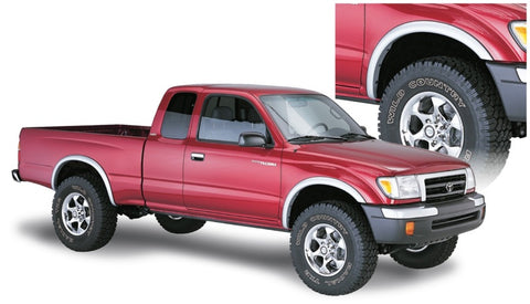 Bushwacker 95-04 Toyota Tacoma Fleetside OE Style Flares 4pc 74.5in Bed w/ 4WD Only - Black - 31914-02