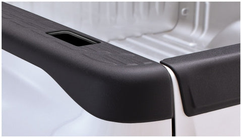 Bushwacker 07-13 GMC Sierra 1500 Fleetside Bed Rail Caps 69.3in Bed - Black - 49525