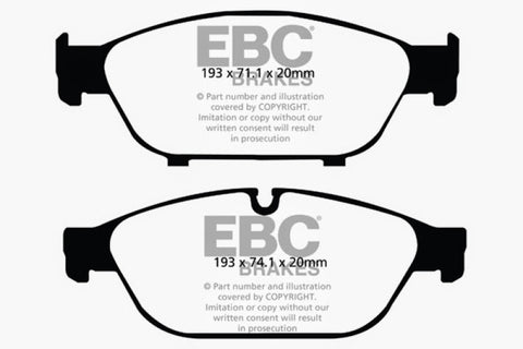 EBC 12+ Audi A6 Quattro 3.0 Supercharged Greenstuff Front Brake Pads - DP22086