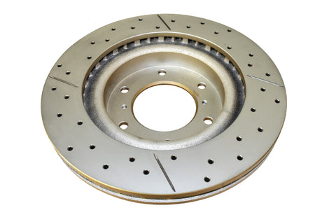 DBA 02-06 Cadillac Escalade AWD Rear Drilled & Slotted Street Series Rotor - 2001X