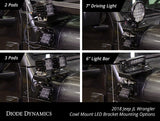 Diode Dynamics 18-21 Jeep JL Wrangler/Gladiator SS3 Cowl LED Bracket Kit - Yellow Sport - DD6555