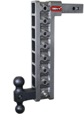 Gen-Y Mega Duty 2in Shank 17.5in Drop 10K Hitch w/GH-031 Dual-Ball w/GH-0100 Stabilizer Kit - GH-318