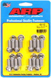 ARP Chevrolet / Ford 3/8in x .750 SS Hex Header Bolt Kit - 400-1102
