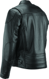 River Road Race Leather Jacket Black - Small - 094356