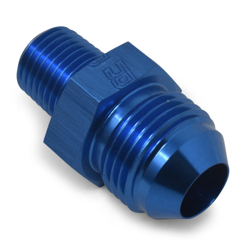 Russell Performance -6 AN to 3/8in NPT Straight Flare to Pipe (Blue) (25 pcs.) - 660468