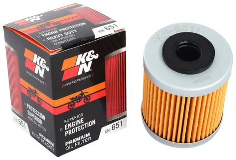 K&N 1.63in OD x 2.125in H Oil Filter - KN-651