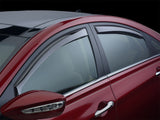 WeatherTech 2015+ Chevy Colorado/GMC Canyon Front Side Window Deflectors - Dark Smoke - 80766