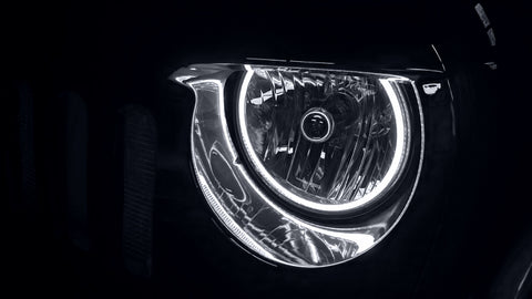 Oracle Jeep Wrangler JK 07-17 LED Waterproof Halo Kit - ColorSHIFT w/ BC1 Controller - 3943-335
