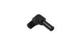 Vibrant 1/8 NPT to 1/4in Barb Straight Fitting 90 Deg Adapter - Aluminum - 11230