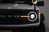 DV8 Offroad 2021-2025 Ford Bronco Black Headlights - HLCBR-01