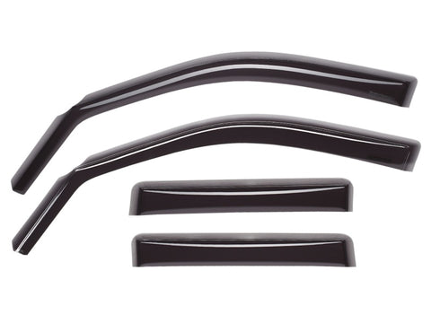WeatherTech 2018+ Kia Rio 5-Door Front&Rear Side Window Deflectors - Dark Smoke - 821006