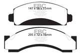 EBC 74-80 Chevrolet C30 (JB8) Yellowstuff Front Brake Pads - DP41241R