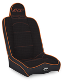 PRP Daily Driver High Back Suspension Seat- Black/Orange Tweed - A140110-50-207