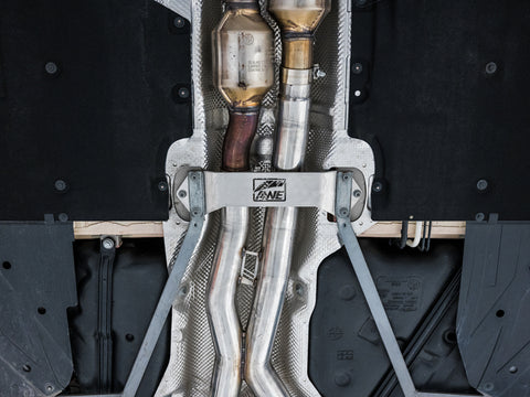 AWE Tuning BMW F8X M3/M4 Track Edition Cat-Back Exhaust - Diamond Black Tips - 3020-43087