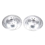 Power Stop 03-11 Saab 9-3 Rear Evolution Drilled & Slotted Rotors - Pair - EBR679XPR