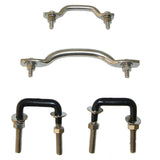 Rugged Ridge 55-95 Jeep CJ / Jeep Wrangler Stainless Steel Windshield Tie Down Kit - 11104.02