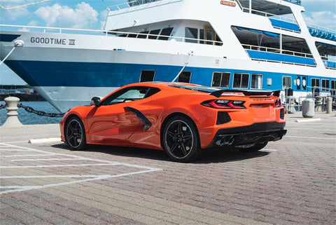 Corsa 2020 Corvette C8 3in Xtreme Cat-Back Exhaust 4.5in Black Quad Tips - Deletes stock AFM Valve - 21104BLK
