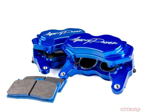 Agency Power Big Brake Kit Front and Rear Blue Ice Polaris RZR Turbo 14-18 - AP-RZR-460-BLU