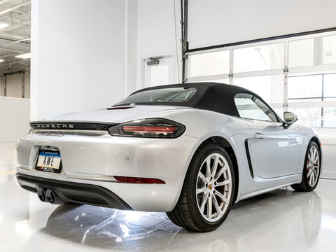 AWE Tuning Porsche 718 Boxster / Cayman Track Edition Exhaust - Diamond Black Tips - 3010-33048