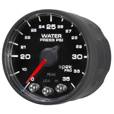 Autometer Spek-Pro - Nascar 2-1/16in Water Press 0- 35 psi Bfb Sp - P543328-N1