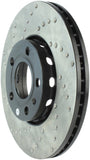 StopTech 96-7/04 Audi A4 / 95-01 A6 / 7/98-05 VW Passat Right Front Drilled Rotor - 128.33039R