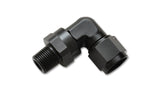 Vibrant -10AN to 1/2in NPT Female Swivel 90 Degree Adapter Fitting - 11390