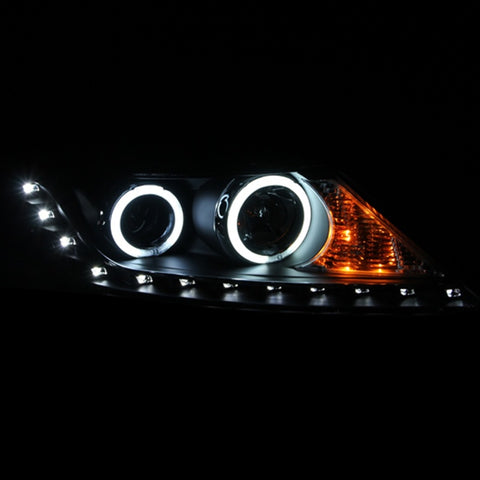 ANZO 2011-2013 Kia Sorento Projector Headlights w/ Halo Black (CCFL) - 111248