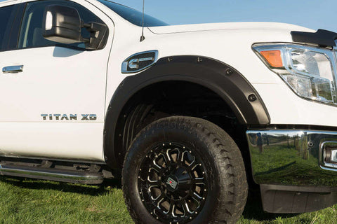 EGR 17-23 Nissan Titan Traditional Bolt-On Look Fender Flareswith Fender Badge Set Of 4 - 796014