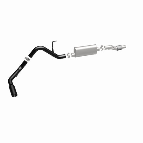 MagnaFlow SYS Cat-Back 11-14 Ford F-150 3.5L V6 EcoBoost 3in Black Single Side Exit Rear 3 Tip - 15364
