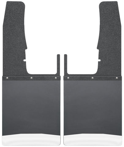 Husky Liners 09-16 Dodge Ram 1500/2500/3500 12in W Black Top SS Weight Kick Back Front Mud Flaps - 17102