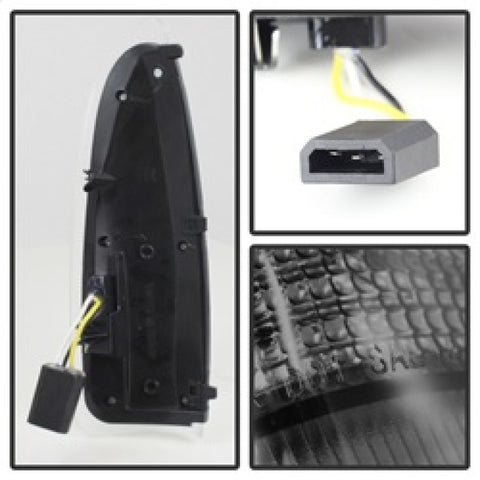 xTune Ford Superduty F250-F650 03-07 Amber LED Mirror Signal Lens - Smoke ACC-LED-FDSD99-MR-SM - 9924729