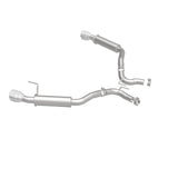 MagnaFlow Axle Back, SS, 2.5in, Competition, Dual Split Polish 4.5in Tip 2015 Ford Mustang Ecoboost - 19179