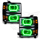 Oracle Chevy Silverado 14-15 Halo Kit Projector Style - ColorSHIFT w/ 2.0 Controller - 2386-333