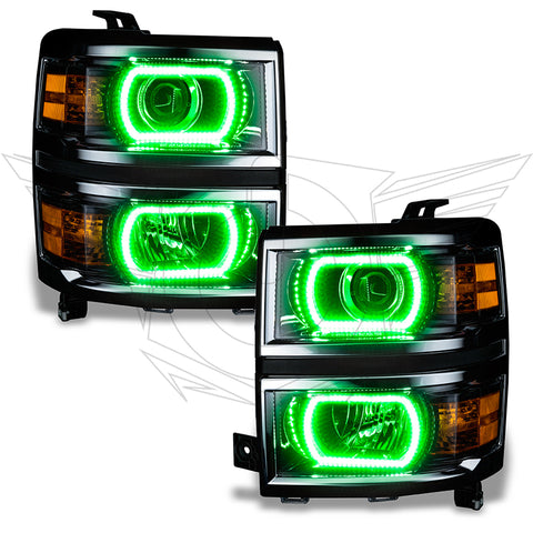 Oracle Chevy Silverado 14-15 Halo Kit Projector Style - ColorSHIFT w/ 2.0 Controller - 2386-333