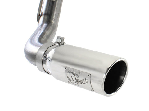 aFe MACHForce XP Exh CB, Stainless steel GM Silverado/Sierra 1500 2014 V*-5.3/6.2L Polished tip - 49-44038-P