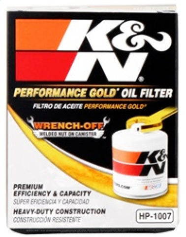 K&N Buick / Chevrolet / Oldsmobile Performance Gold Oil Filter - HP-1007
