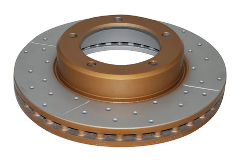 DBA 98-05 Lexus LX470 / 98+ Toyota LandRunner 100 Series Front Drilled & Slotted Street Series Rotor - DBA788X