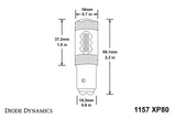 Diode Dynamics 1157 LED Bulb XP80 LED - Amber (Single) - DD0015S