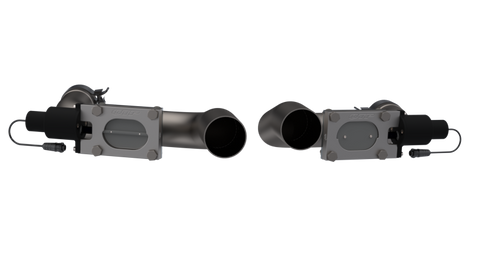 QTP 11-18 Dodge Challenger/Charger 5.7L 2.5in 304SS Aggressor Cutout Dual Mid Pipes - 530011